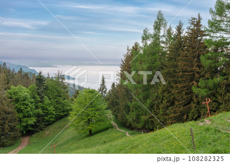 National park Mala Fatra, Slovakia, spring sunrise  time. 108282325