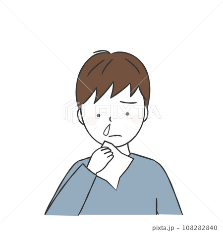 鼻水が出る男の子 鼻水が出る男の子 108282840