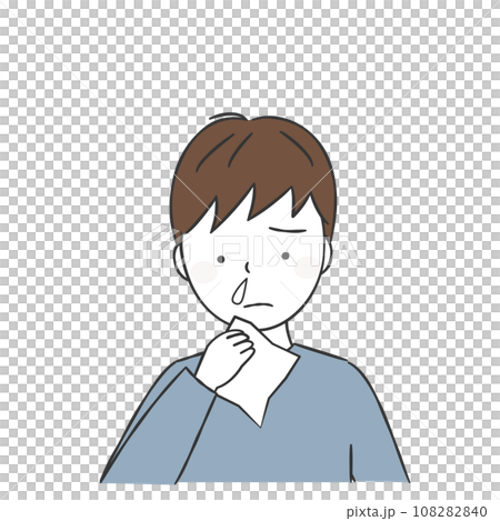 鼻水が出る男の子 鼻水が出る男の子 108282840