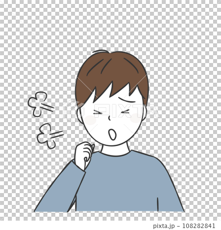 咳をする男の子 108282841