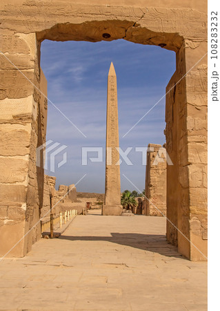 Hatshepsut's Obelisk in Karnak temple, Luxor, Egypt Hatshepsut's Obelisk in Karnak temple, Luxor, Egypt 108283232