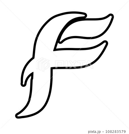 F Letter vector icon 108283579