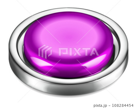 Big button with metallic borderのイラスト素材 [108284454] - PIXTA