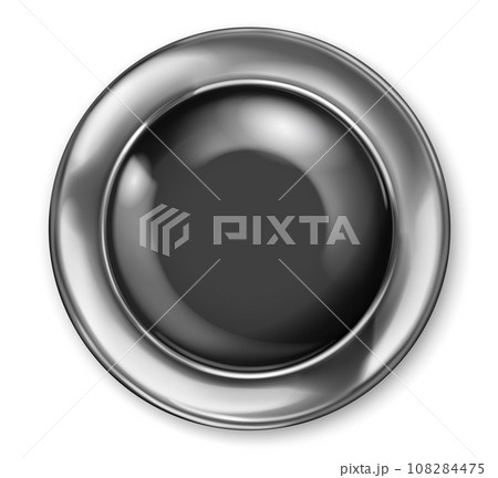 Big button with metallic borderのイラスト素材 [108284475] - PIXTA