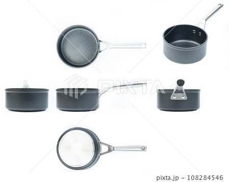 Different views of sauce pan 108284546