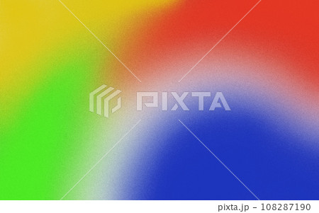 abstract gradient noise background red, green, yellow, blue blurred sunset banner	 108287190