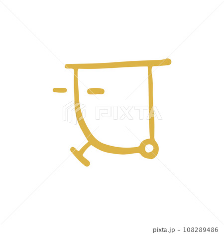 手書きの癒しの龍体文字「と」 108289486