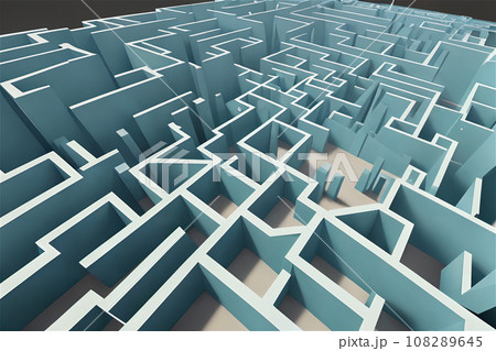 背景素材／迷路 14 108289645