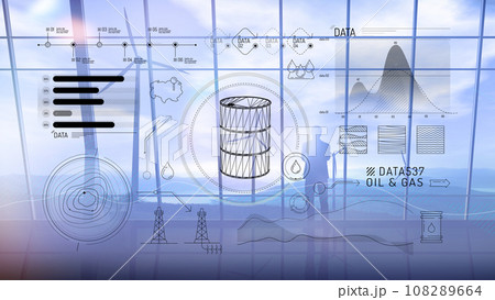 Infographics of identifying oil fields and its production. Infographics of identifying oil fields and its production. 108289664