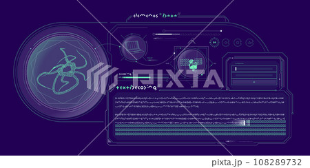 Futuristic HUD design of Sci-fi data. Futuristic HUD design of Sci-fi data. 108289732