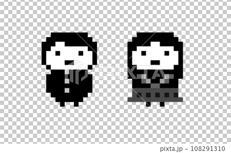 ドット絵のキャラ(高校生) 108291310