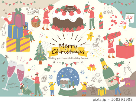 クリスマスを楽しむ人達 クリスマスを楽しむ人達 108291908