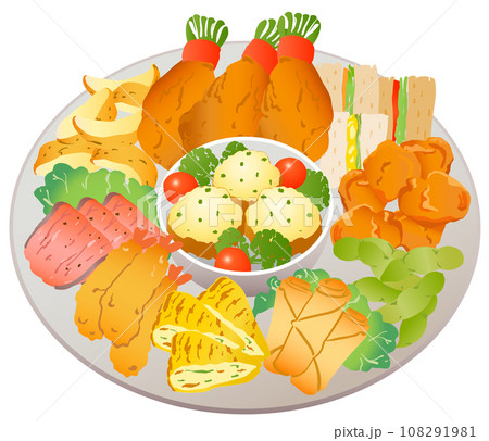 オードブルのイラスト 108291981