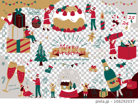 people enjoying christmas 108292037