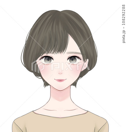 ショートカットの女性 108292288