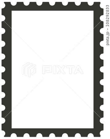 切手風のフレーム 108292833
