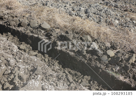 畑の土作り　土中堆肥作り 108293185