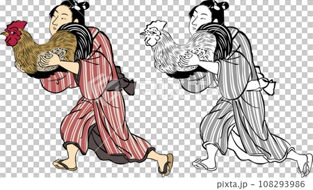 浮世絵　町人　その218 108293986