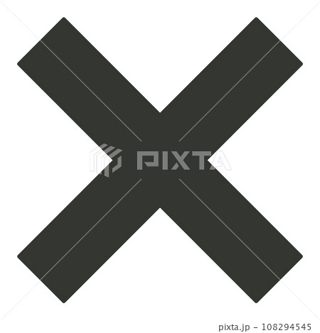 バツ印 バツ印 108294545