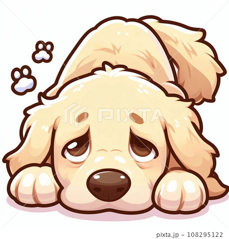 反省するゴールデンレトリバー 108295122