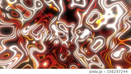 Abstract yellow orange waves of iridescent energy liquid and magical bright glowing lines, background Abstract yellow orange waves of iridescent energy liquid and magical bright glowing lines, background 108297244