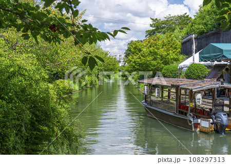伏見十石舟　新緑の季節 108297313