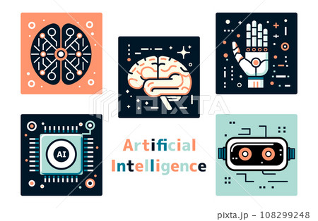 人工知能コンセプトのベクターイラスト 108299248