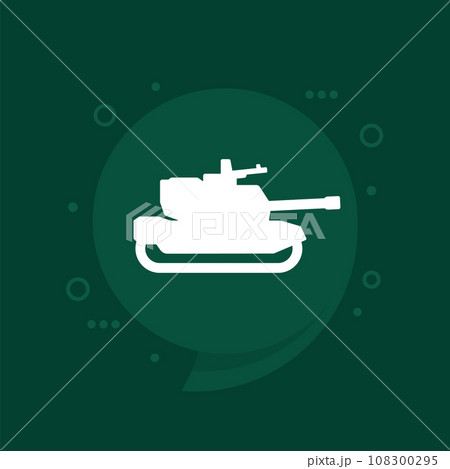 military tank icon for web 108300295