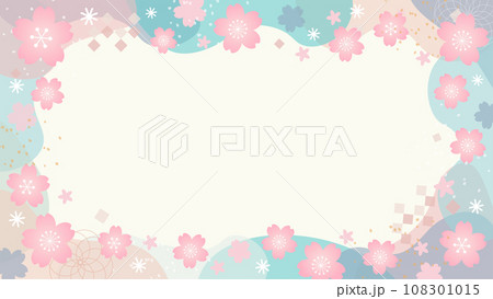 印象のデザイン Spring-like cherry Stock - blue light flower blossom 絵画/タペストリー