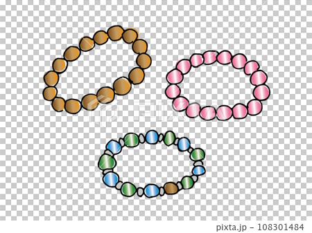 パワーストーンブレスレット（手書き） 108301484