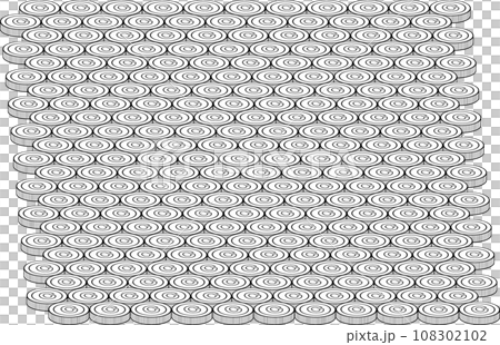 Coins with C mark spread out 108302102