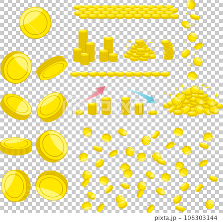 Coin variation illustration set summary Coin variation illustration set summary 108303144