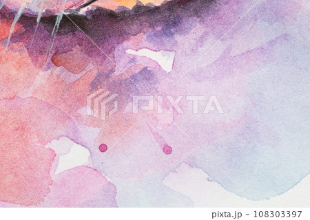 Watercolor paint stains. Background with faint texture and distressed vintage grunge and watercolor paint stains in elegant. Watercolor paint stains. Background with faint texture and distressed vintage grunge and watercolor paint stains in elegant. 108303397