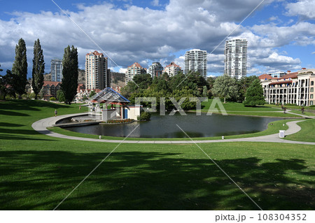 Kelowna cityscape. The city of Kelowna in British Columbia, Canada. 108304352