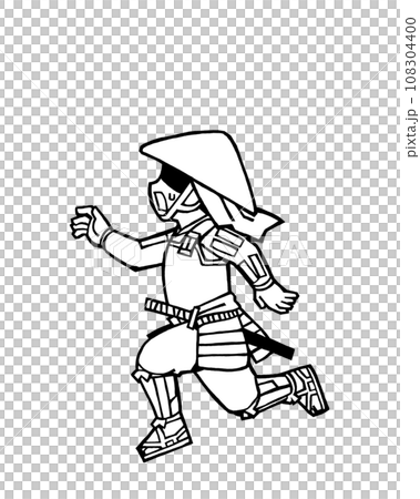 Ashigaru (rout, left 1, monochrome) 108304400