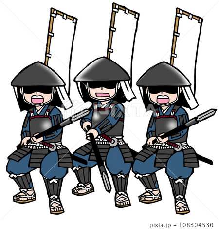 足軽セット（ヤリかまえ・前 108304530