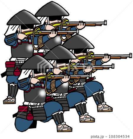 足軽セット(鉄砲・左 足軽セット(鉄砲・左 108304534