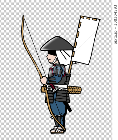 Ashigaru (bow/horizontal flag) Ashigaru (bow/horizontal flag) 108304593