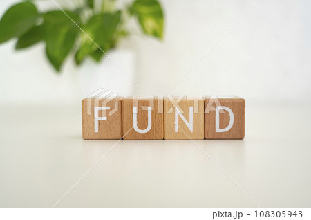 積み木で作ったアルファベット文字FUND 108305943
