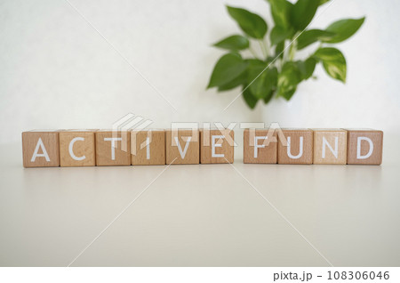 積み木で作ったアルファベット文字ACTIVFUND 108306046