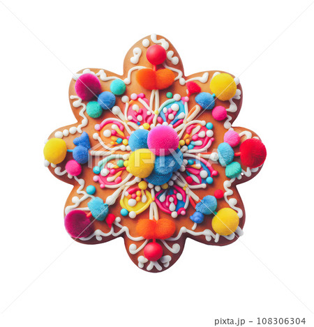 cute Christmas gingerbread decoration. cute Christmas gingerbread decoration. 108306304