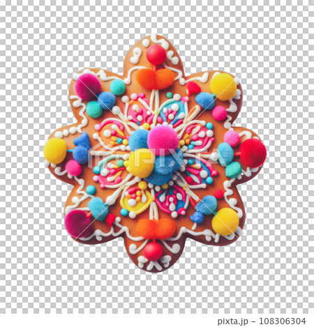 cute Christmas gingerbread decoration. cute Christmas gingerbread decoration. 108306304