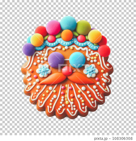 cute Christmas gingerbread decoration. cute Christmas gingerbread decoration. 108306308