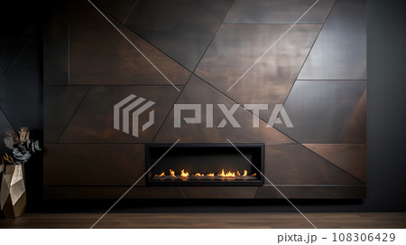 Bronze patinated Fireplace Bronze patinated Fireplace 108306429
