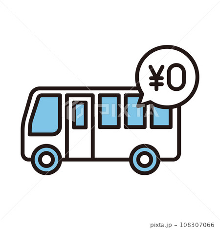 バス　無料　アイコン 108307066