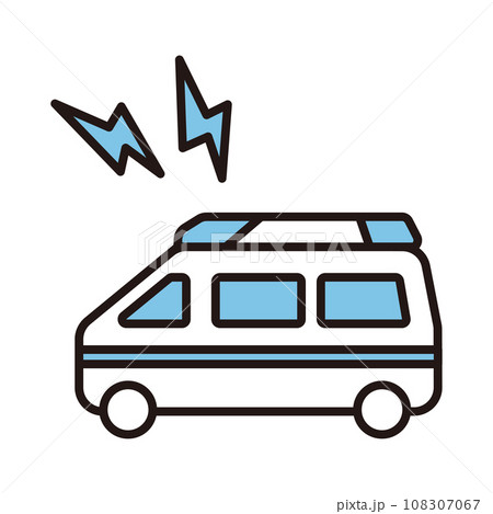 救急車　病院　医療　アイコン 108307067