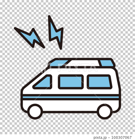救急車　病院　医療　アイコン 108307067