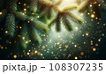 キラキラしたクリスマスツリー 108307235