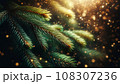 キラキラしたクリスマスツリー 108307236