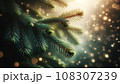 キラキラしたクリスマスツリー 108307239